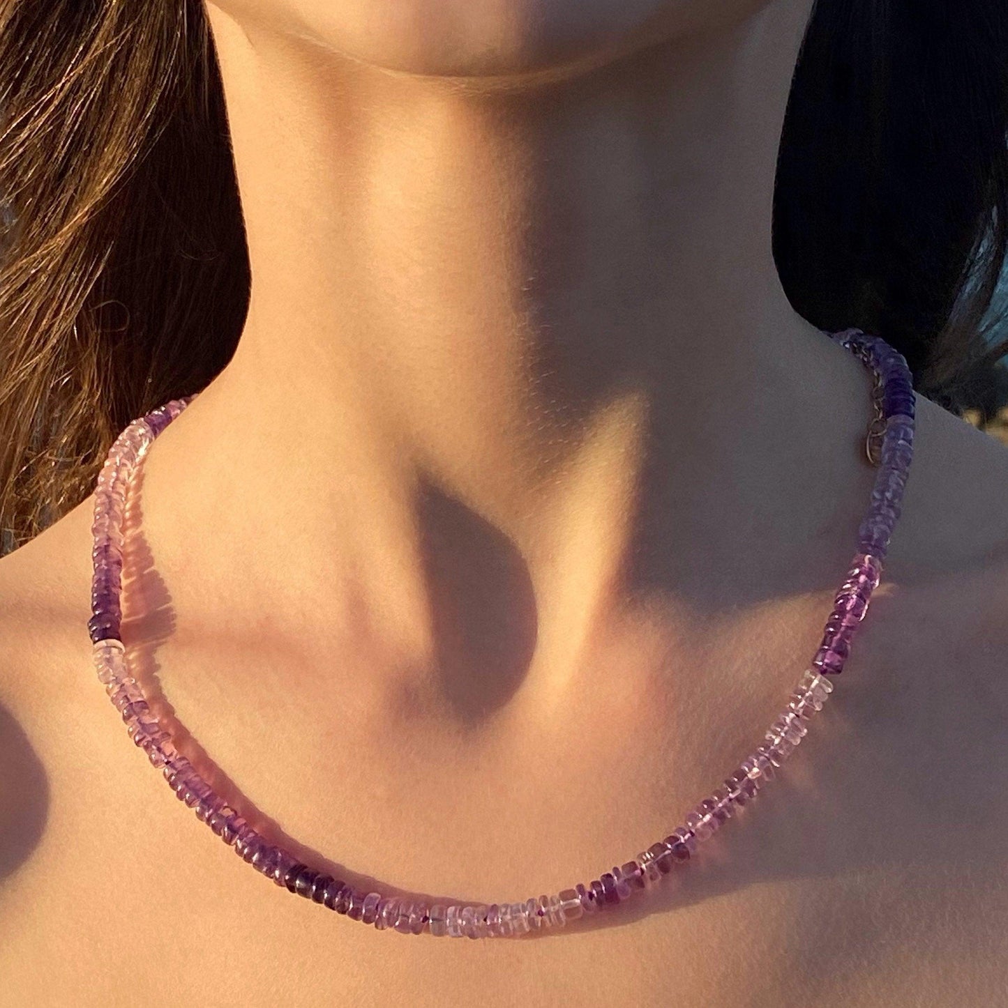 Amethyst Ombre Shaded Necklace