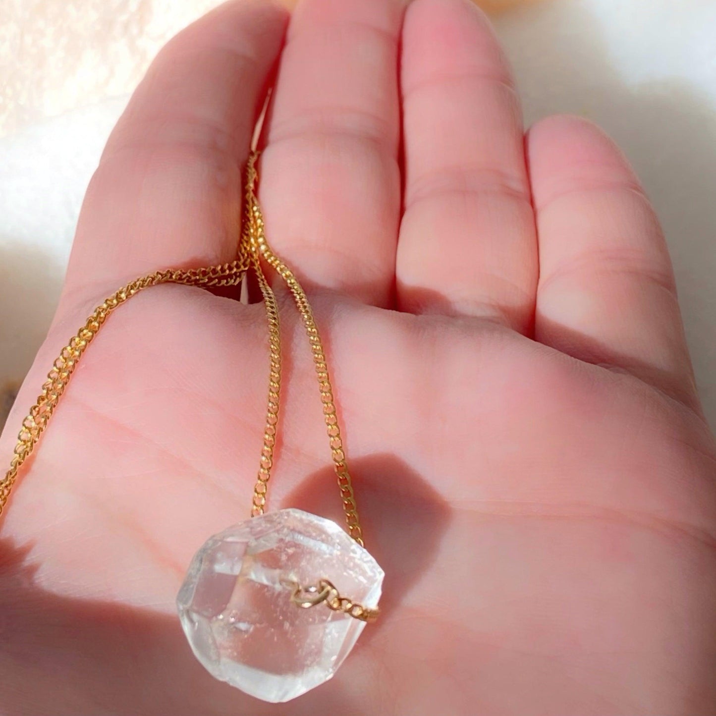 Luminous Crystal Quartz Necklace