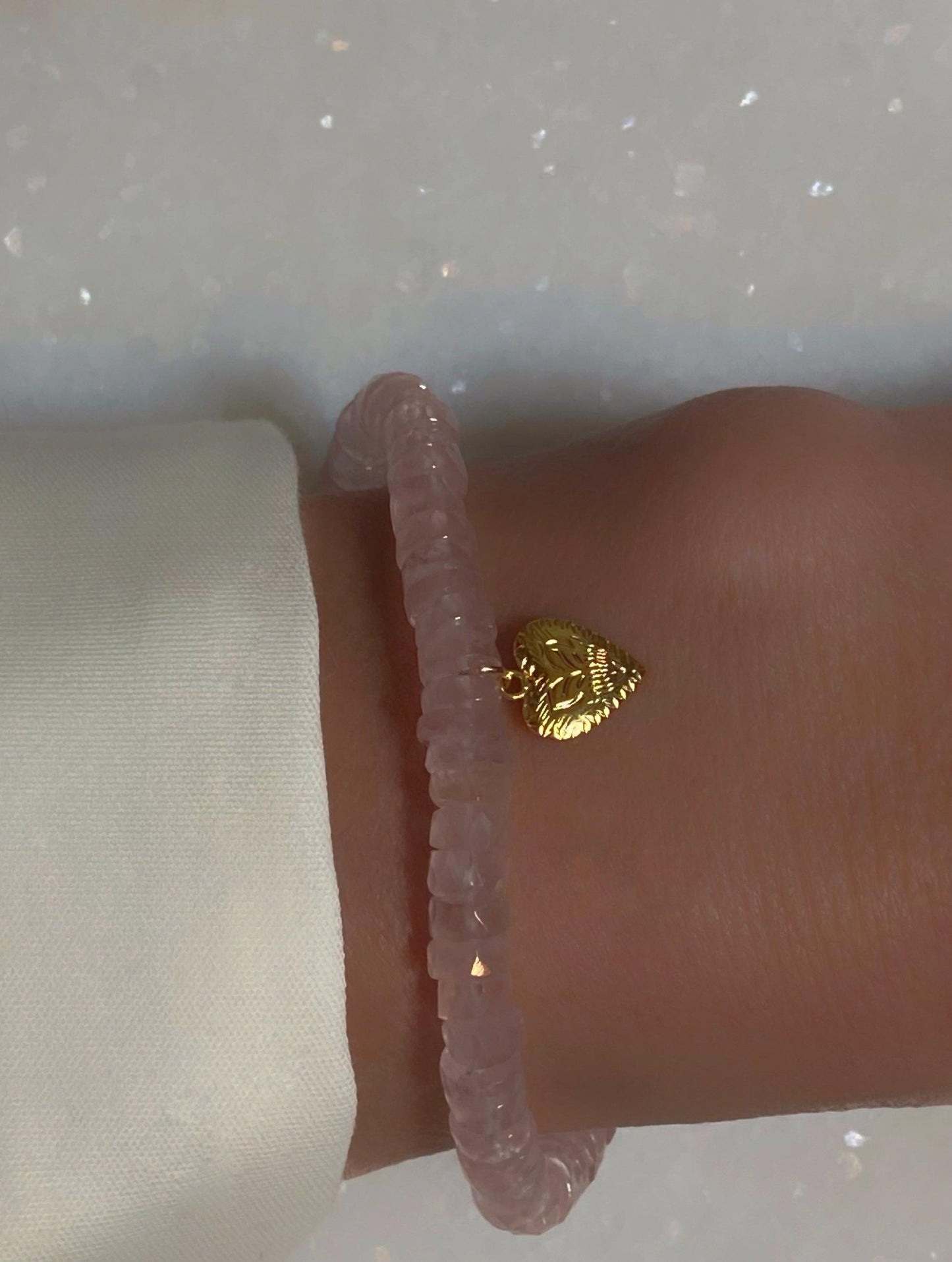 Rose Quartz Crystal Bracelet