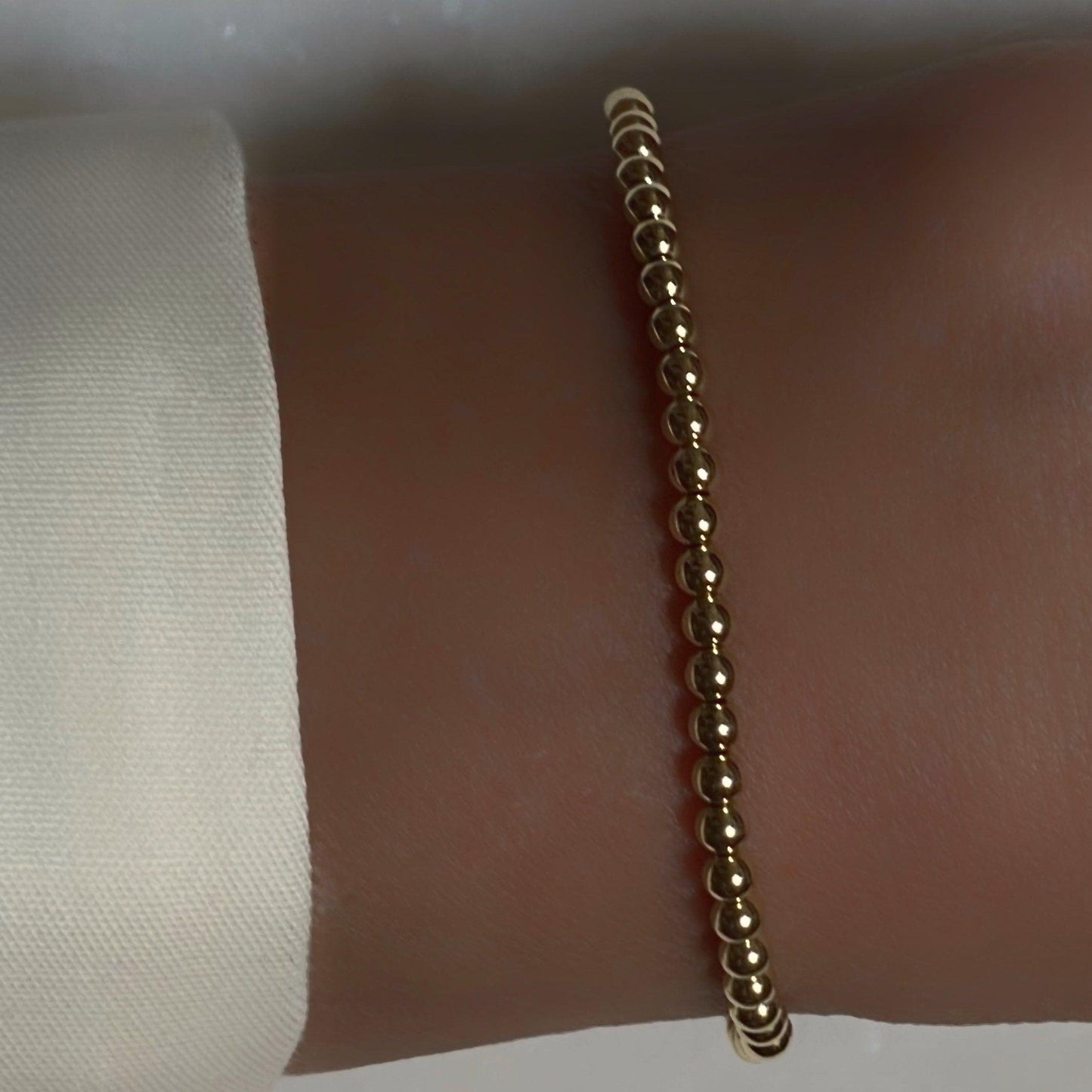 Gold Filled Beaded Ball Bracelet