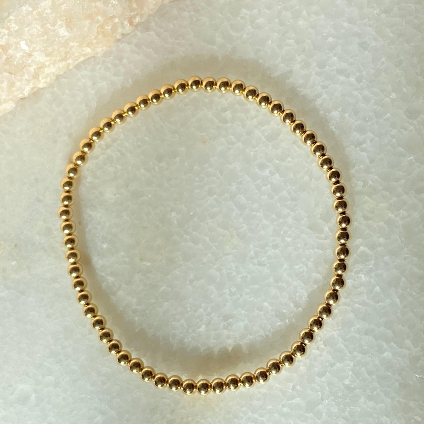 Gold Filled Beaded Ball Bracelet