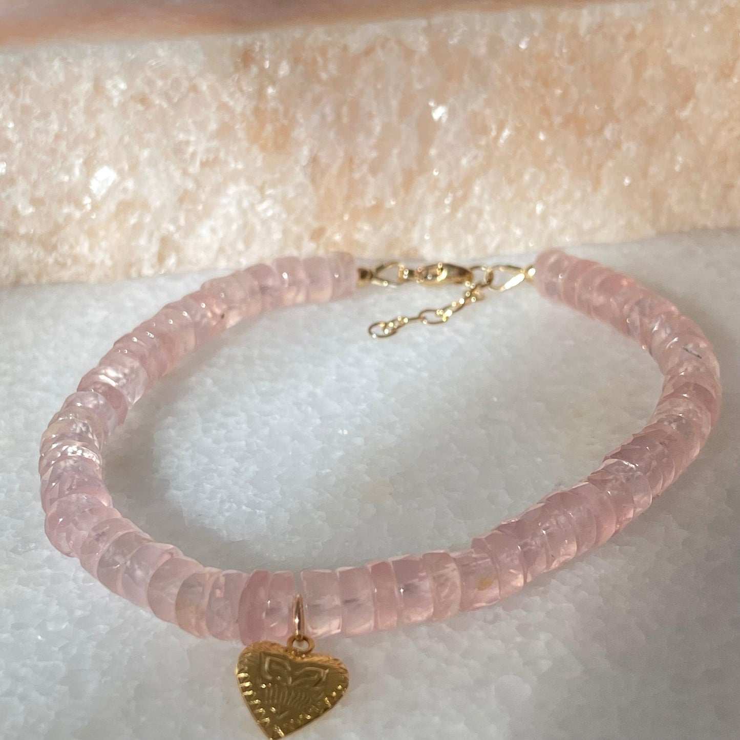 Rose Quartz Crystal Bracelet