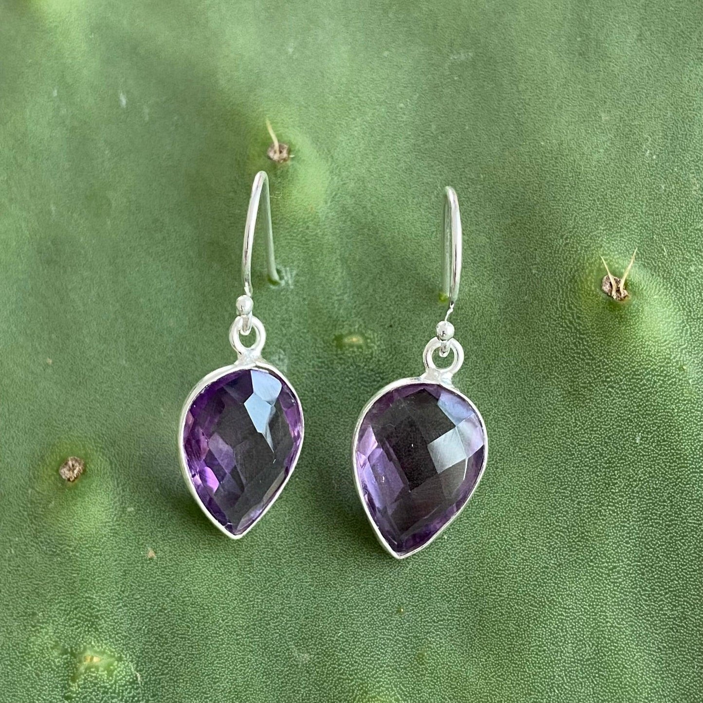 Sterling Silver Amethyst Earrings