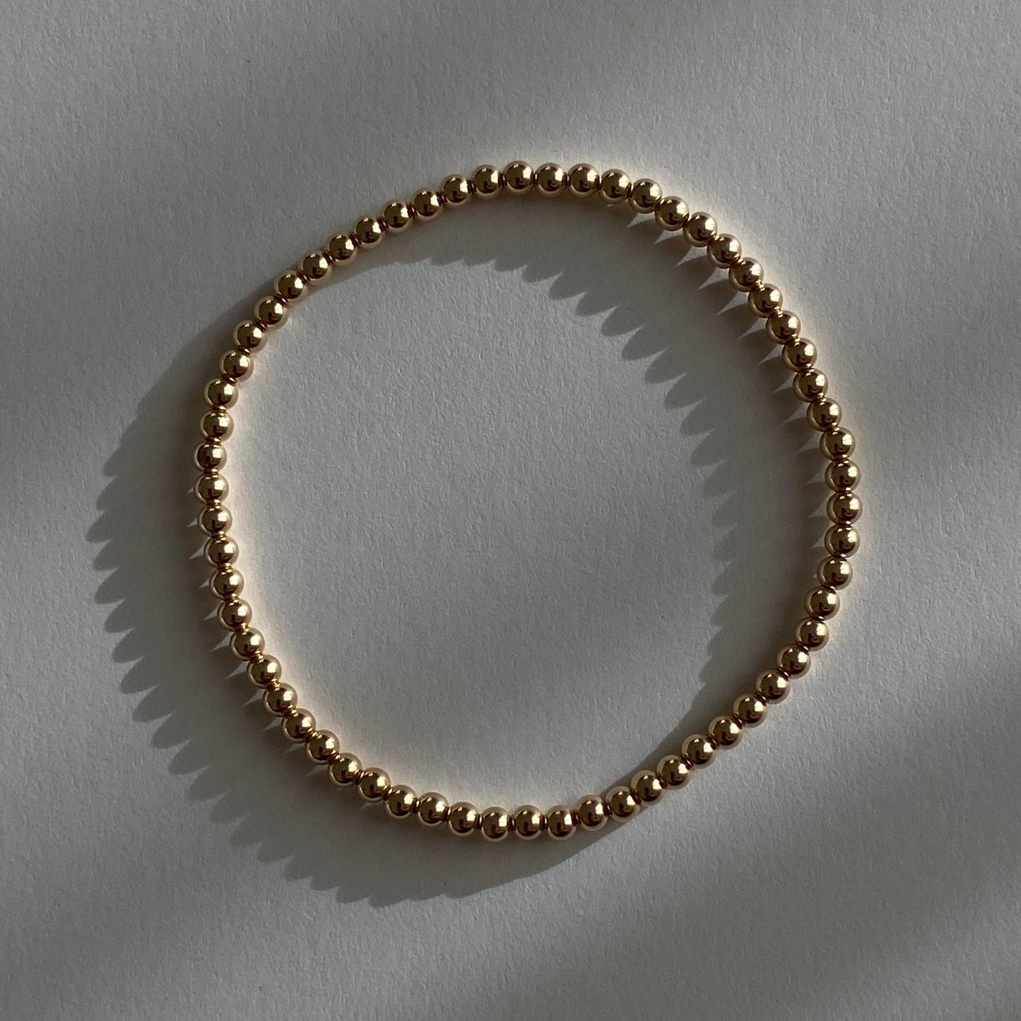 Gold Filled Beaded Ball Bracelet