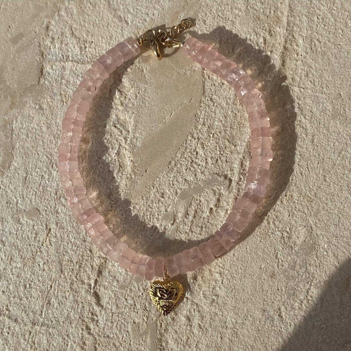 Rose Quartz Crystal Bracelet