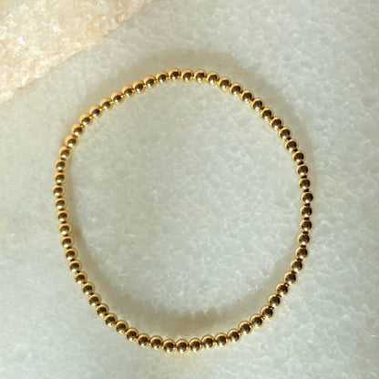 Gold Filled Beaded Ball Bracelet