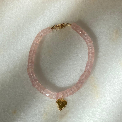 Rose Quartz Crystal Bracelet