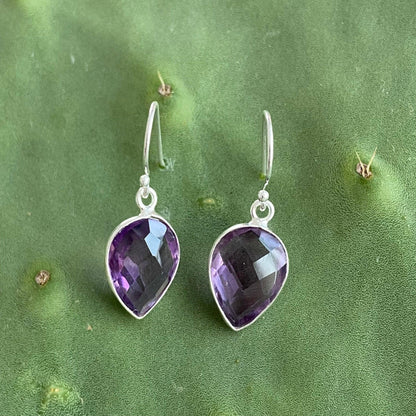 Sterling Silver Amethyst Earrings