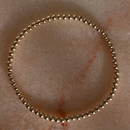 Gold Filled Beaded Ball Bracelet
